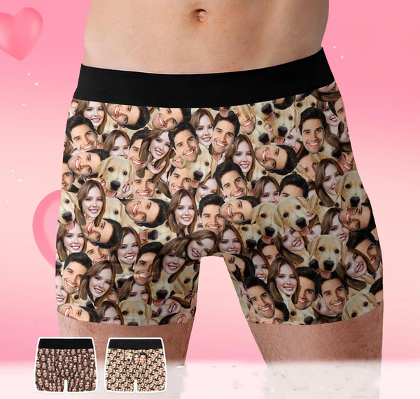 Custom Face Boxers – Funny Personalized Gift for Men