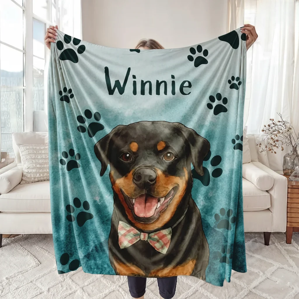 Furbaby Photo Blanket – Custom Pet Keepsake