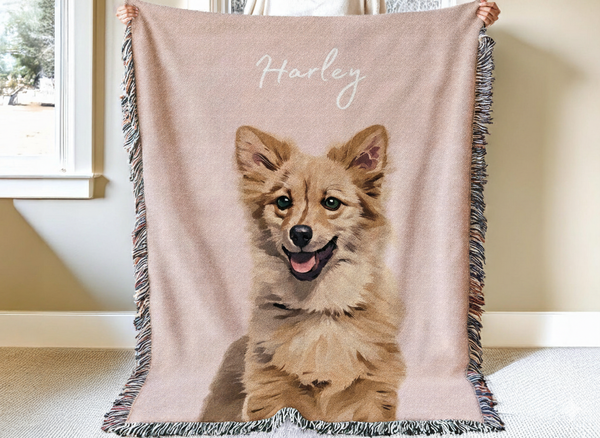 Pet Throw Blanket – Personalized Photo Gift