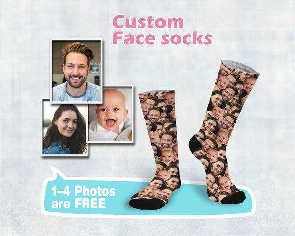 Funny Face Socks – Personalized Gift for Loved Ones