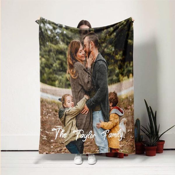 Custom Photo Blanket – Personalized Gift for Couples