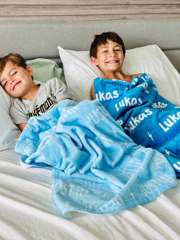 Kids’ Blanket – Custom Name & Personalized Gift for Boys