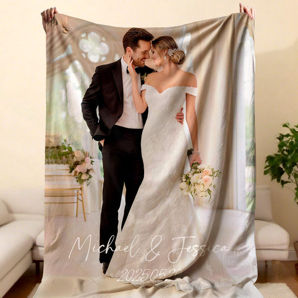 Couple Photo Blanket – Personalized Gift for Special Occasions